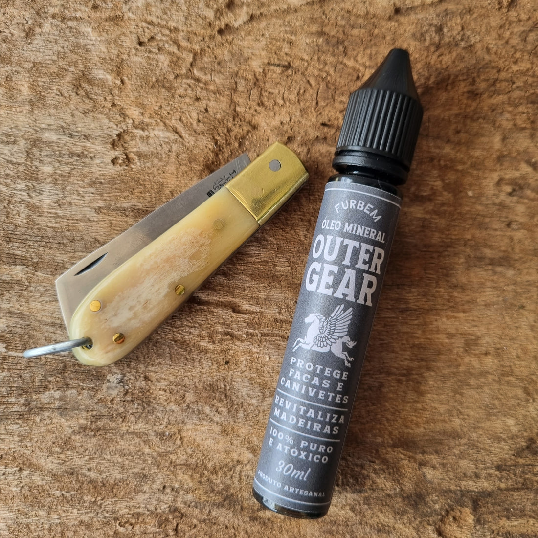 Óleo Mineral de proteção para Facas e Canivetes com 30 ml