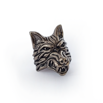 Bead Lobo prateado para paracord lanyard