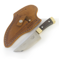 Faca utilitária Bearzi Avventura compacta em madeira jacarandá ideal para churrasco e bushcraft