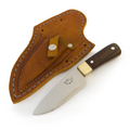 Faca Utilitária bushcraft artesanal modelo Piccola cabo talas jacarandá nobre.